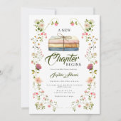 Invitation A New Chapter Begins Storybook Baby Shower (Devant)