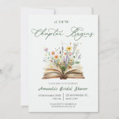 Invitation A New Chapter bridal shower (Devant)