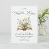 Invitation A New Chapter bridal shower (Debout devant)
