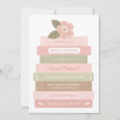 Invitation A New Chapter Floral Book Bridal Shower (Devant)