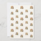 Invitation A New Chapter is Coming, Books With Flowers (Dos)