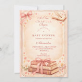 Invitation A New Chapter Storybook Baby Shower (Devant)