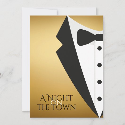 Invitation A Night on the Town Prom (Devant)