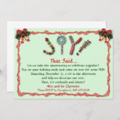 Invitation à Noël (Devant / Derrière)