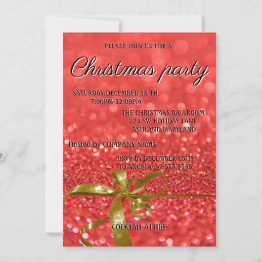 Invitation à Noël (Devant)