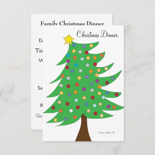 Invitation à Noël (Devant / Derrière)