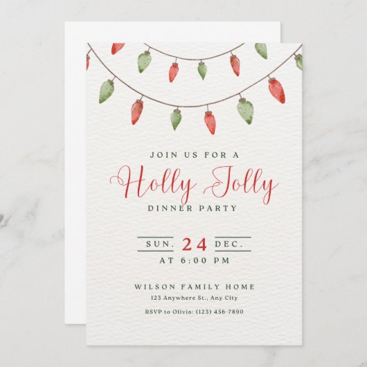 invitation à noël (Devant / Derrière)