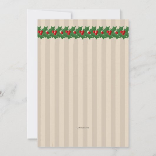 Invitation à Noël (Dos)