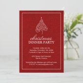 Invitation à Noël classique (Debout devant)