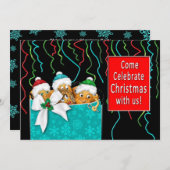 INVITATION À NOËL - COLLECTION FAMILIALE DE POMMES (Devant / Derrière)