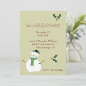 Invitation à Noël personnalisée (Debout devant)