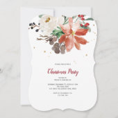 Invitation à Noël simple, vacances (Devant)