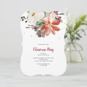 Invitation à Noël simple, vacances (Debout devant)