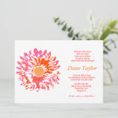 Invitation à nommer un bébé juif de fleurs roses H (Debout devant)