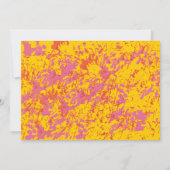 Invitation à nommer un bébé juif de fleurs roses H (Dos)