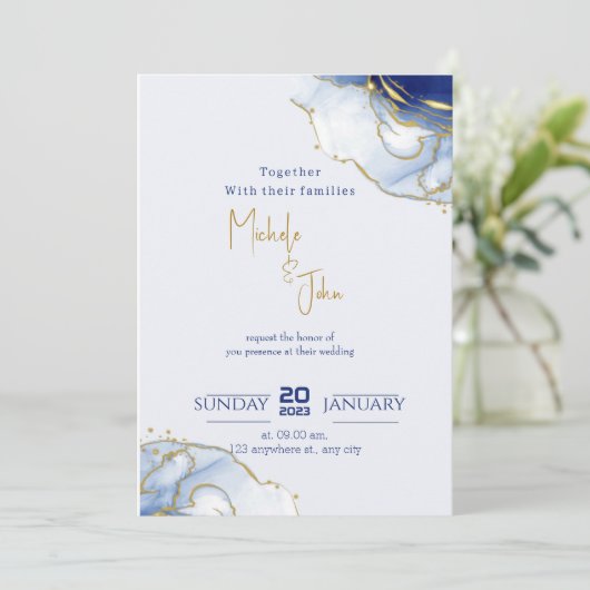 Invitation à notre célébration mariage (Debout devant)