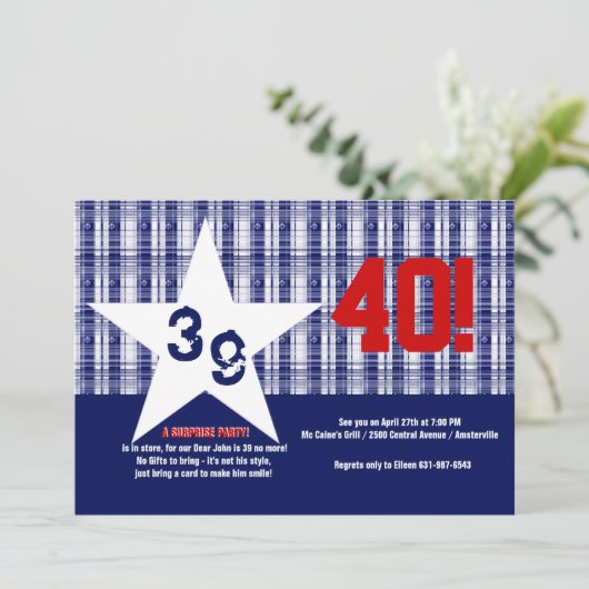 Invitation à notre fête d'anniversaire (Debout devant)