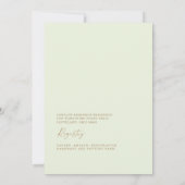 Invitation À notre future mariée, fête de mariage avec margar (Dos)