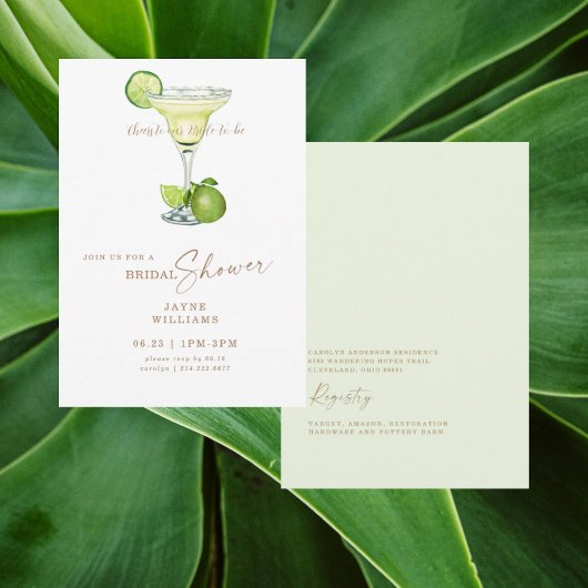 Invitation À notre future mariée, fête de mariage avec margar