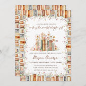 Invitation A Novel Kind of Love Book Theme Bridal Shower   (Devant / Derrière)