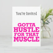 Invitation A obtenu de se dépêcher pour ce rose de muscle (Debout devant)