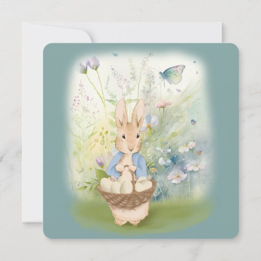invitation à Pâques avec Peter Rabbit (Dos)