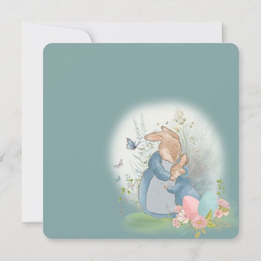 invitation à Pâques avec Peter Rabbit (Dos)
