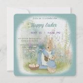 invitation à Pâques avec Peter Rabbit (Devant)