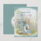 invitation à Pâques avec Peter Rabbit (Devant / Derrière)