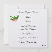 Invitation à Paradise Beach (Dos)