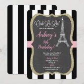 Invitation à Paris, fille rose (Devant / Derrière)