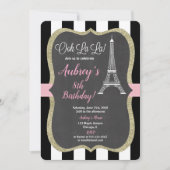 Invitation à Paris, fille rose (Devant)