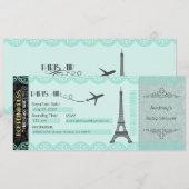 Invitation à Paris, Invitation personnalisée pour  (Devant / Derrière)