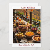 Invitation à partager des repas joyeux ensemble (Devant / Derrière)