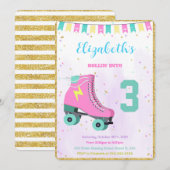 Invitation à patiner à roulettes (Devant / Derrière)