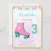 Invitation à patiner à roulettes (Devant)