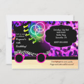 Invitation à patiner à roulettes Empreinte de léop (Devant)