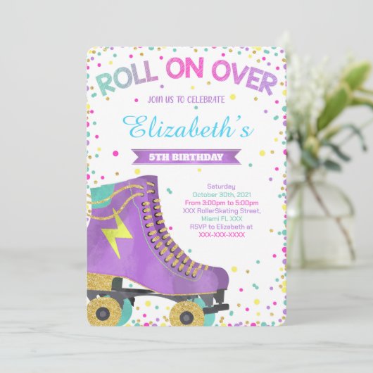 Invitation à patiner à roulettes, Invitation d'ann (Debout devant)