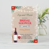 Invitation à peindre et boire du vin à Noël (Debout devant)