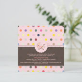 Invitation À petits pois PixDezines + baby shower Minidots (Debout devant)