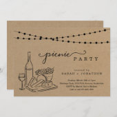 Invitation à pique-nique (Devant / Derrière)