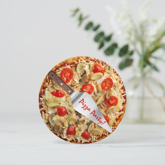 invitation à pizza party (Debout devant)