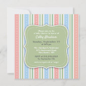 Invitation à plat baby shower (Dos)