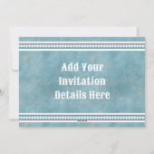 Invitation à plat bleu cerf d'hiver du sud-ouest (Dos)