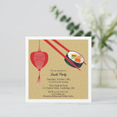 Invitation à plat de la fête du Sushi (Debout devant)