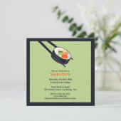 Invitation à plat de la fête du Sushi (Debout devant)