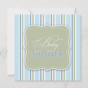 Invitation à plat pour bébés douches pour bébés