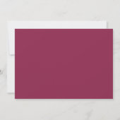 Invitation à plat pour la fête d'anniversaire de S (Dos)