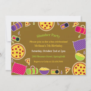 Invitation à plat pour la fête d'anniversaire de S