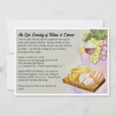 Invitation à plat pour la fête du vin et du fromag (Devant)